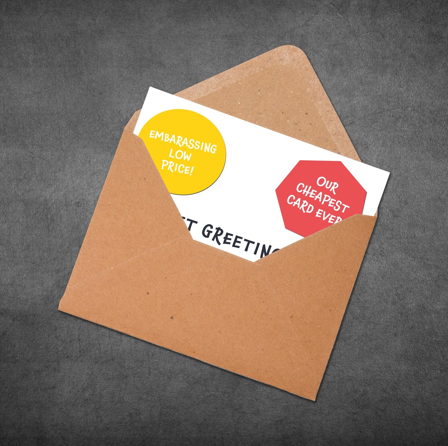 Funny Parody Birthday Card: Low Effort Joke Greeting