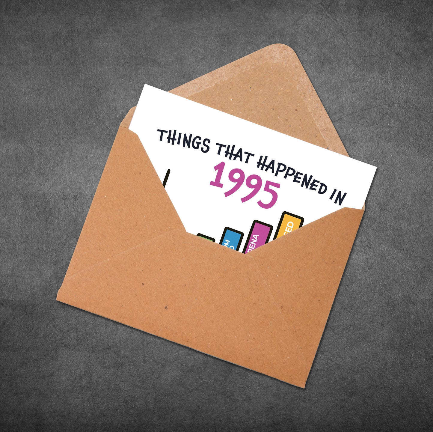 Funny 30th Birthday Card: 1995 Nostalgia, Milestone Gift