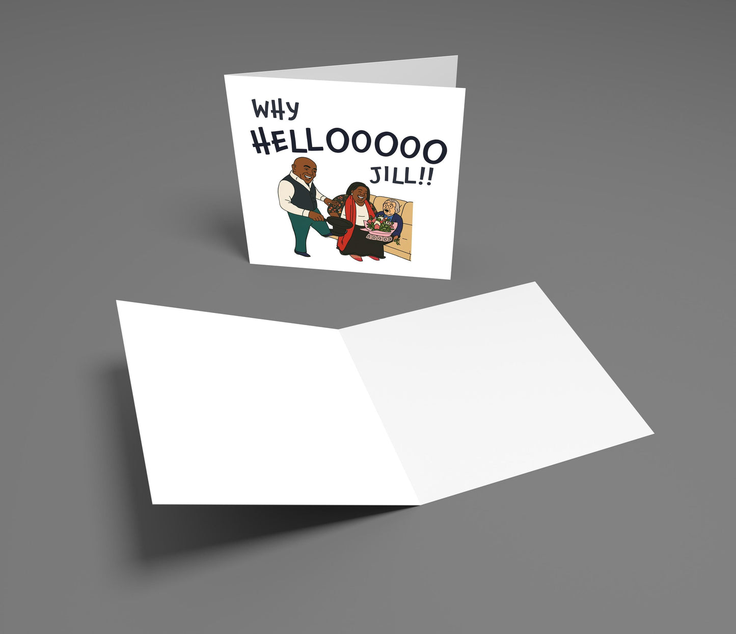 Why Hello Jill Birthday Card: Funny Meme Card for Friend