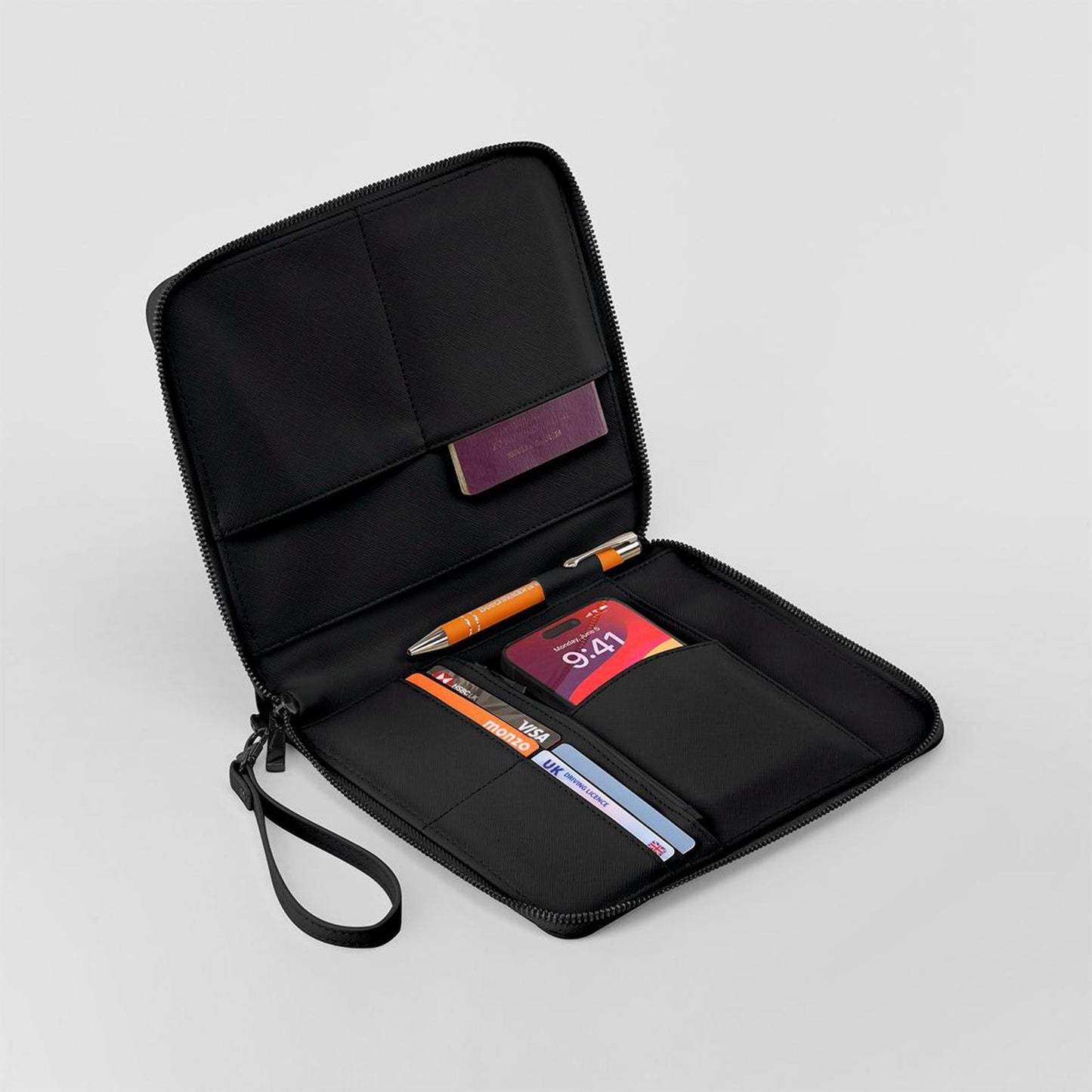 Faux Leather Travel Organiser, Personalised Passport Holder, Gift for Him or Her