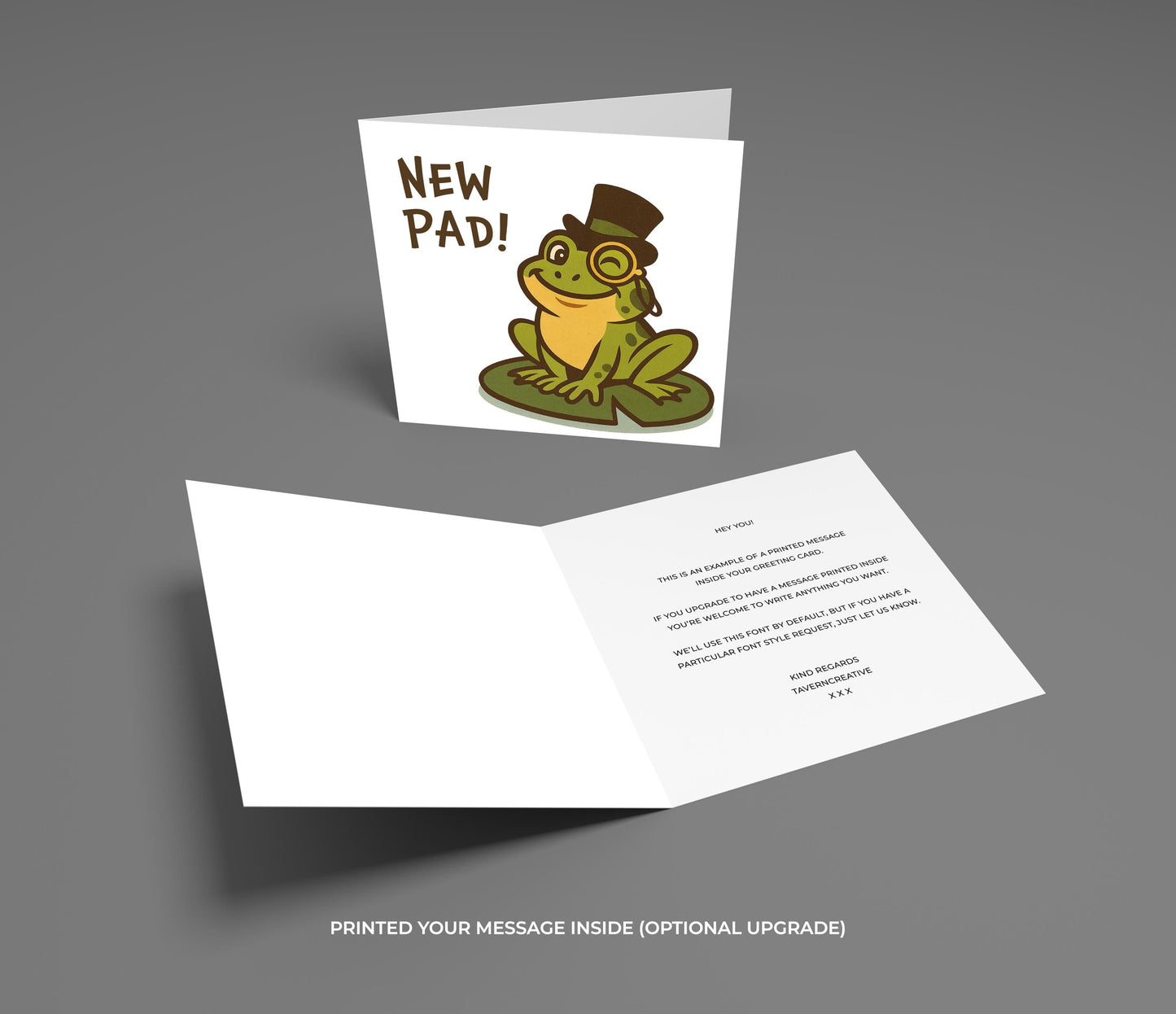 Funny Frog New Home Card: New Pad Congratulations