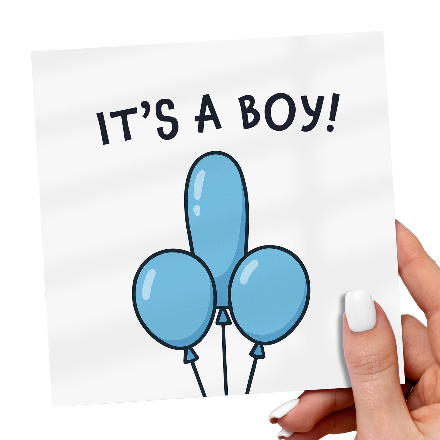 Funny New Baby Boy Card: Cheeky Congratulations, Rude Humor