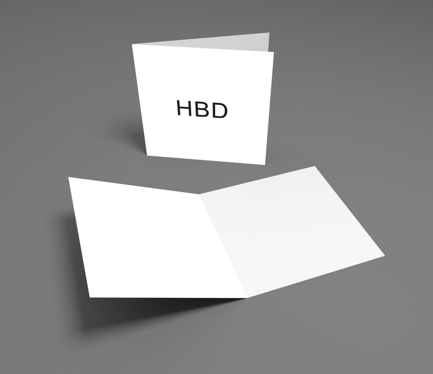 Funny Minimalist Birthday Card: Ultra Simple HBD Card
