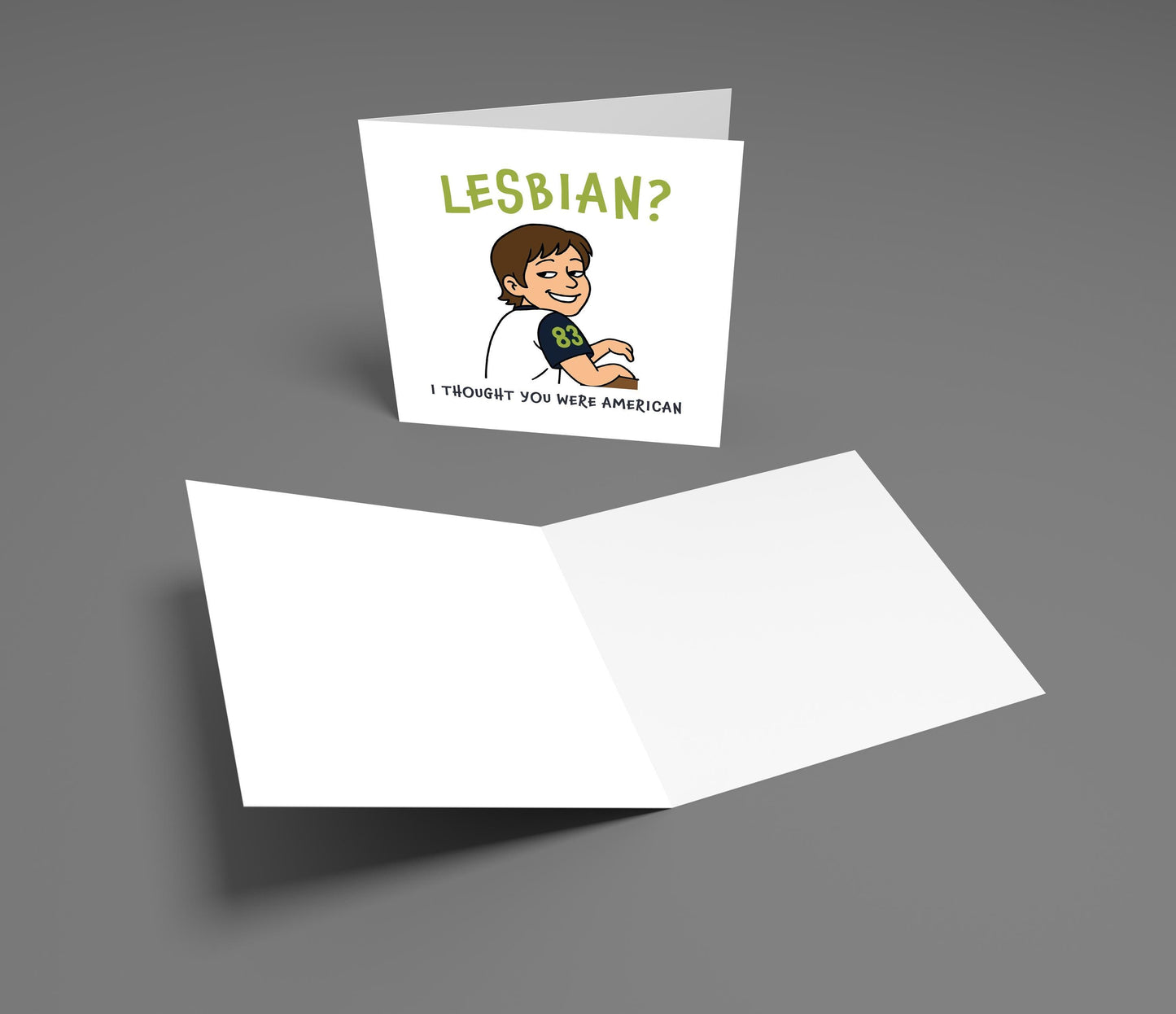 Funny Lesbian Coming Out Card: LGBTQ+ Vine Meme Greeting Card