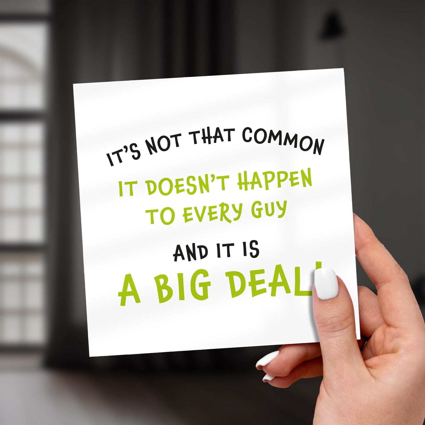 Funny Friends Anniversary Card: Big Deal Meme, Husband Boyfriend