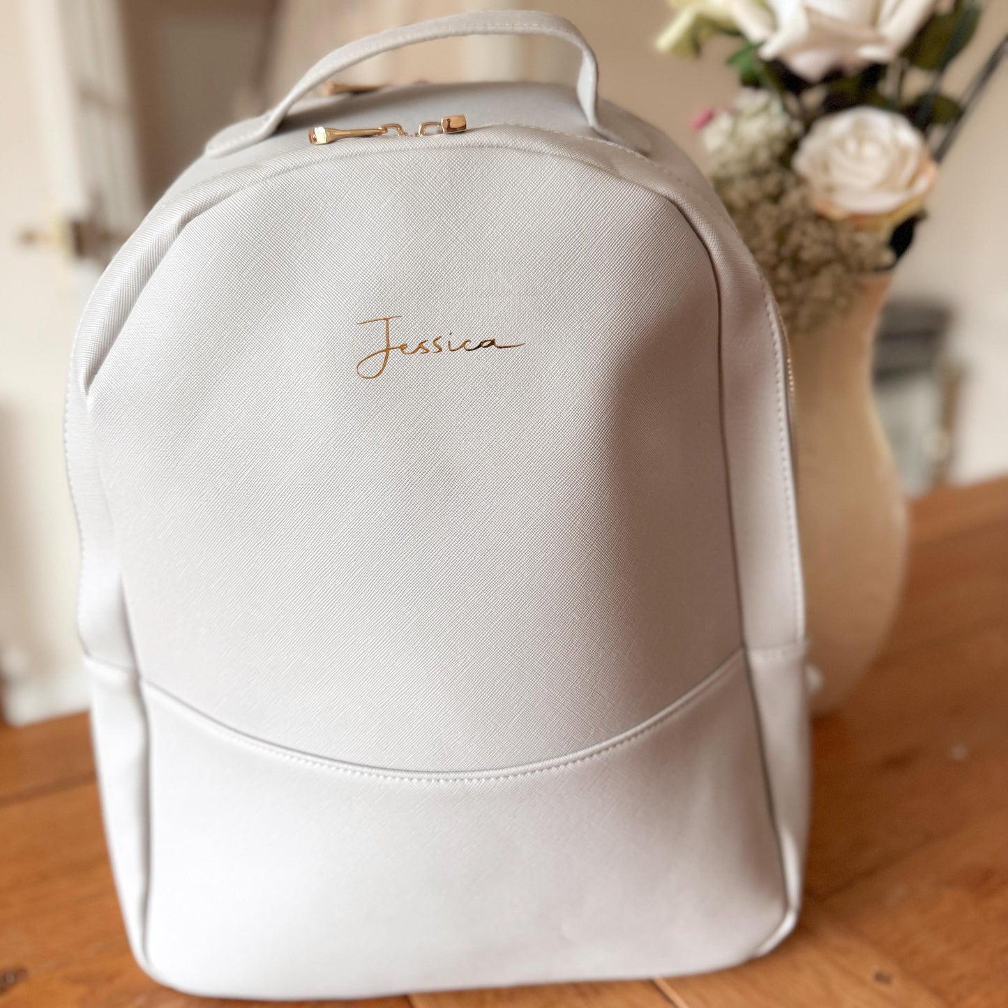 Personalised Boutique Backpack, Luxury Travel or Work Bag, Gift for Her