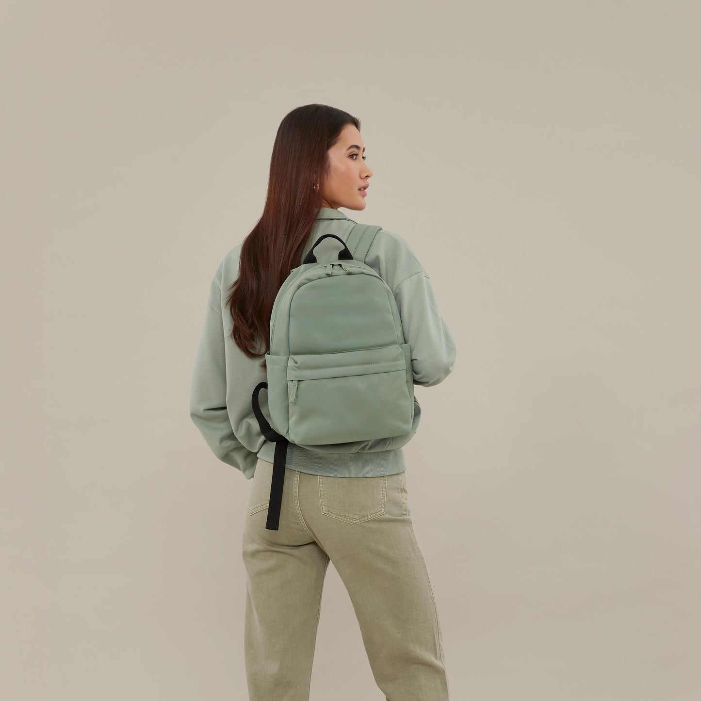 Premium Recycled Mini Backpack, Personalised Everyday Bag, Sustainable Gift for Her