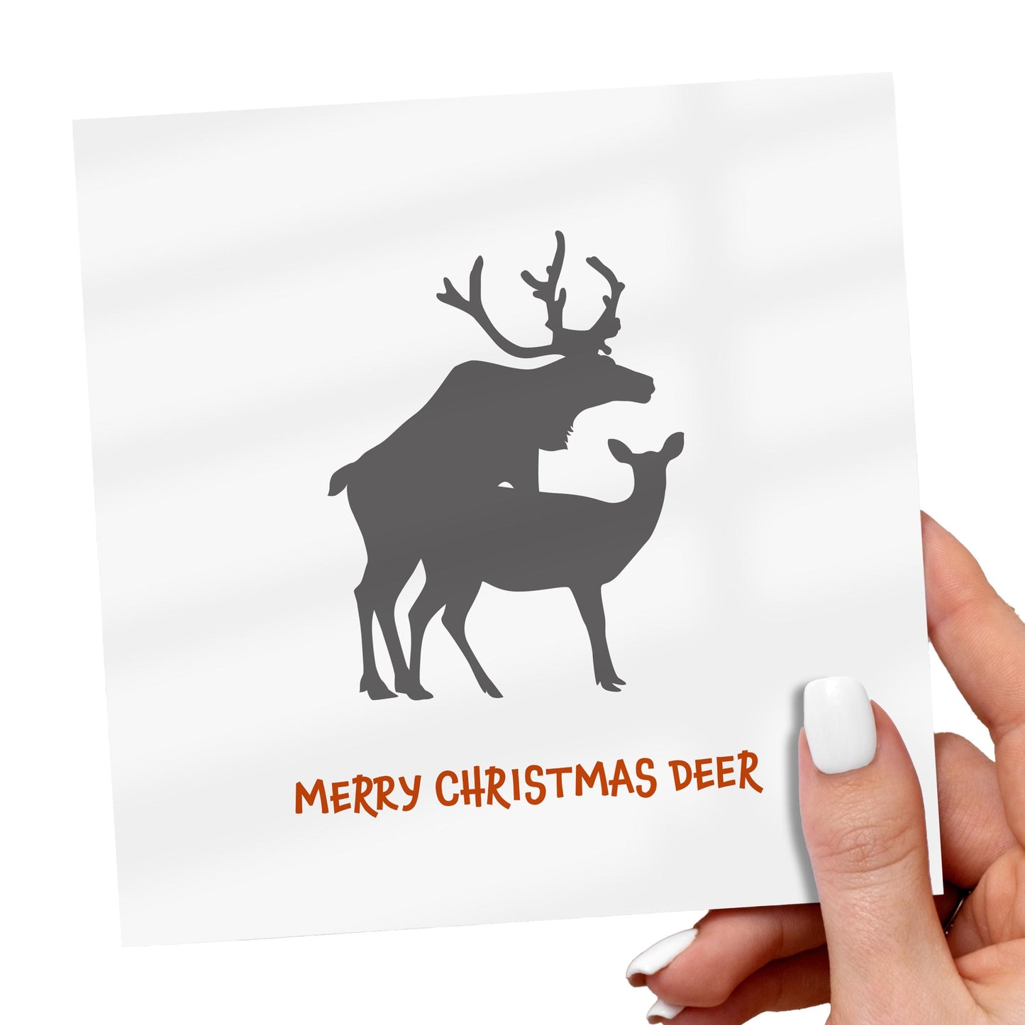 Funny Christmas Card, Naughty Xmas Card for Him, Merry Christmas Deer Card, Rude Animal Card, Cheeky Holiday Card for Friend