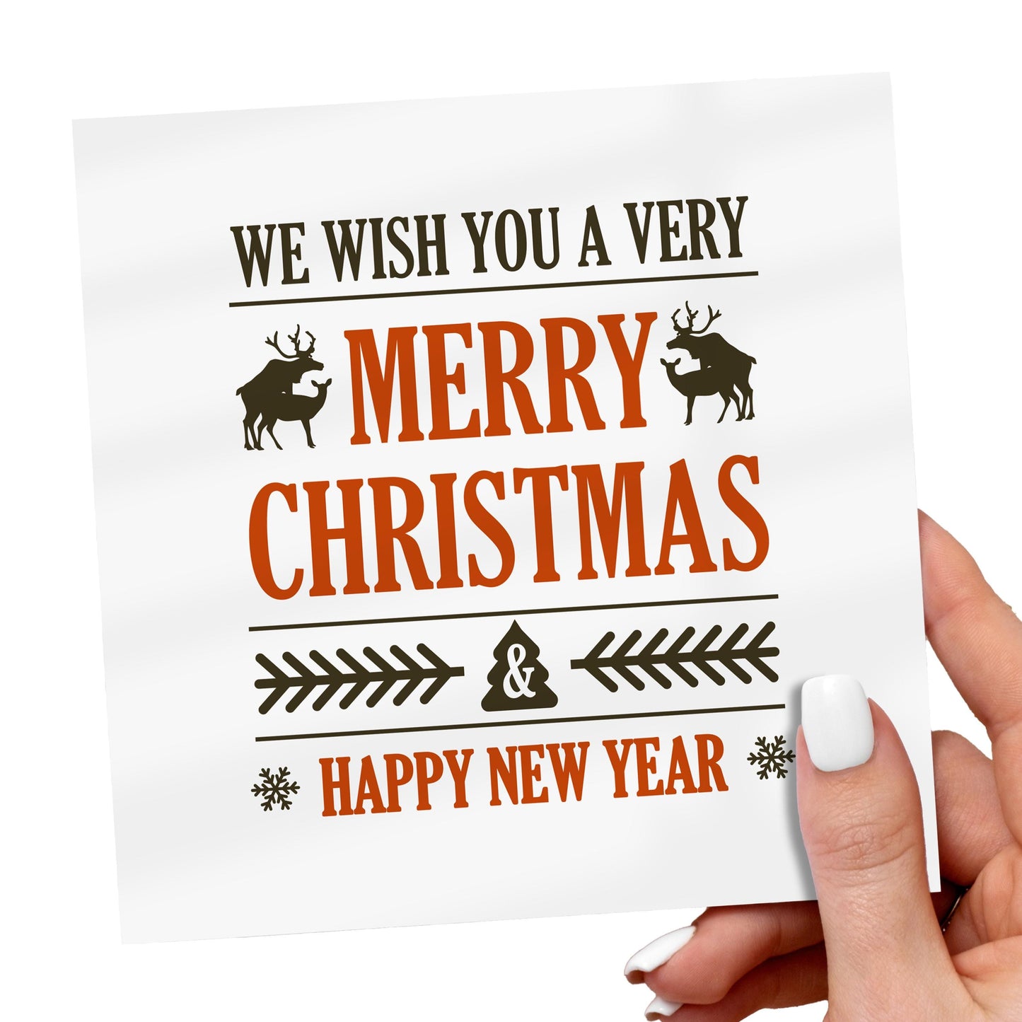 Funny Rude Christmas Card: Hidden Adult Joke, FSC-Certified