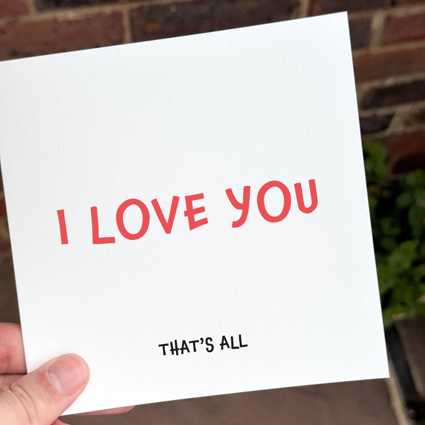 Minimalist Love Card: Anniversary, Valentine's Day, or Just Because
