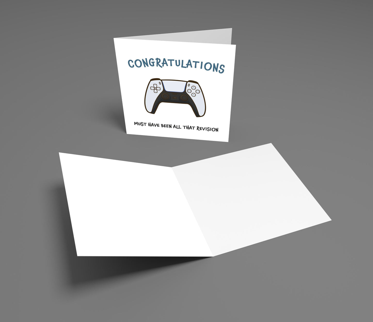 Funny Gamer Congratulations Card: GCSE, A-Level Exam Results