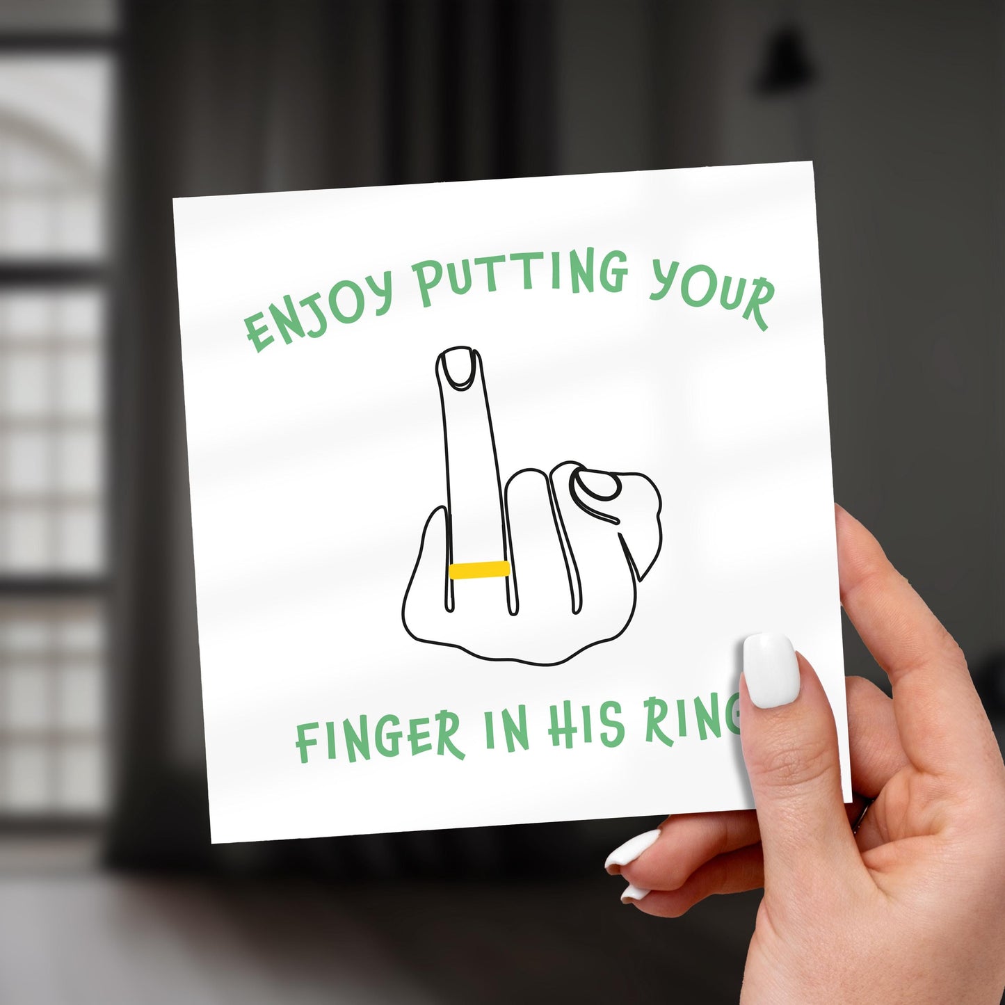 Funny Engagement Card: Rude Congrats Card for Gay Wedding