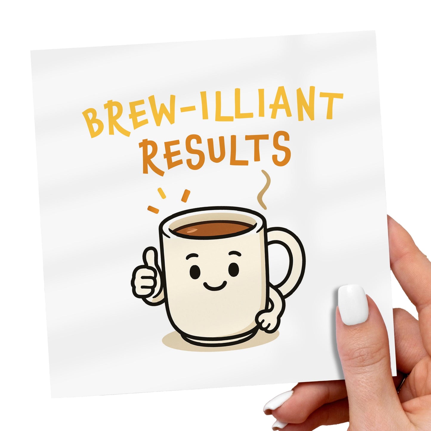 Funny Brew-illiant Results Card: GCSE, A-Level Congratulations