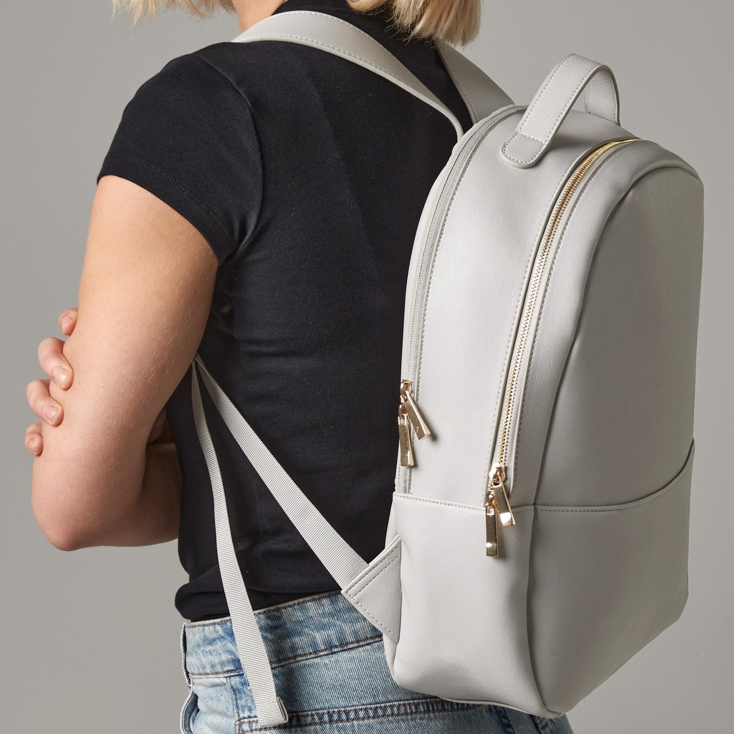 Boutique Backpack, Personalised Mum Gift, Luxury Saffiano Travel Bag