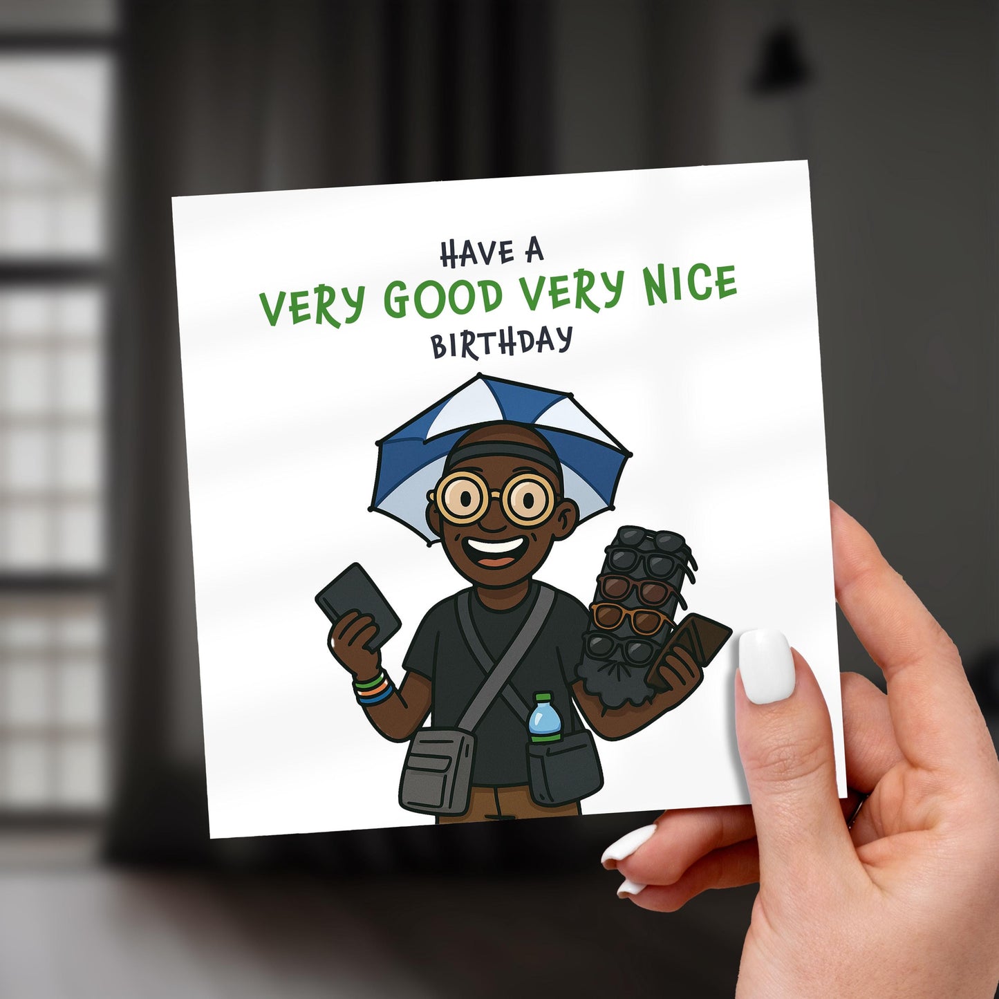 Funny Very Good Very Nice Birthday Card, Tenerife Looky Looky Man Meme Card, Internet Sensation Holiday Birthday Card for Him or Her