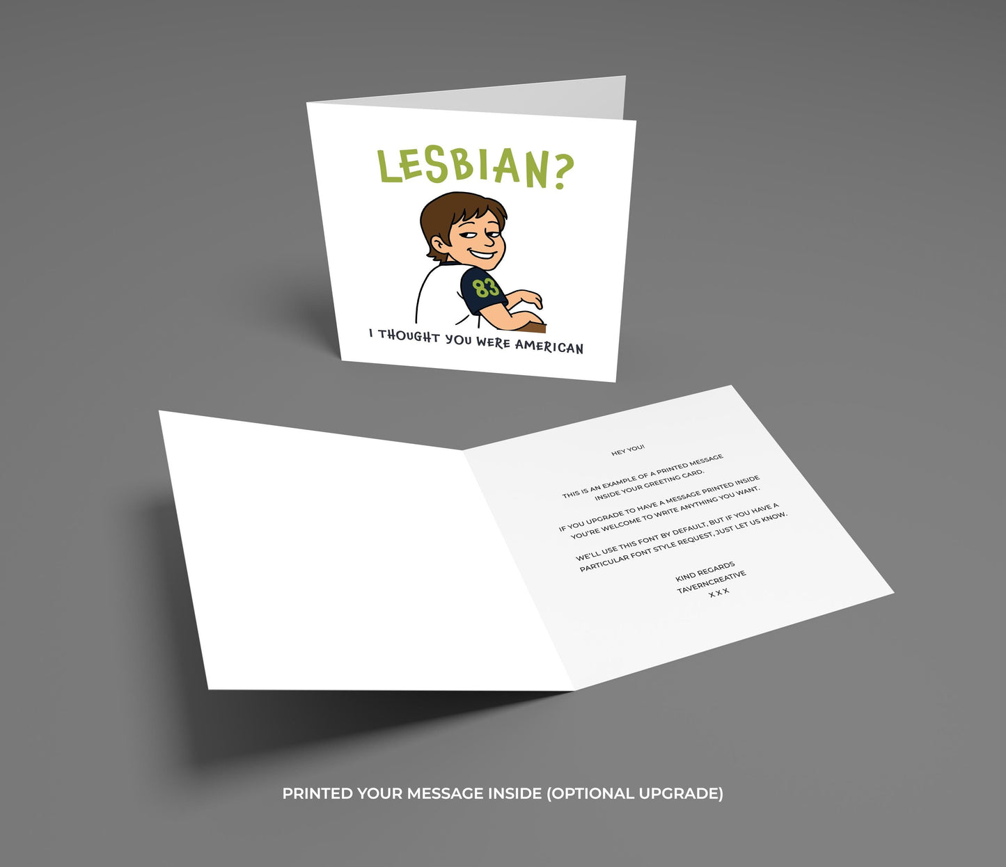 Funny Lesbian Coming Out Card: LGBTQ+ Vine Meme Greeting Card