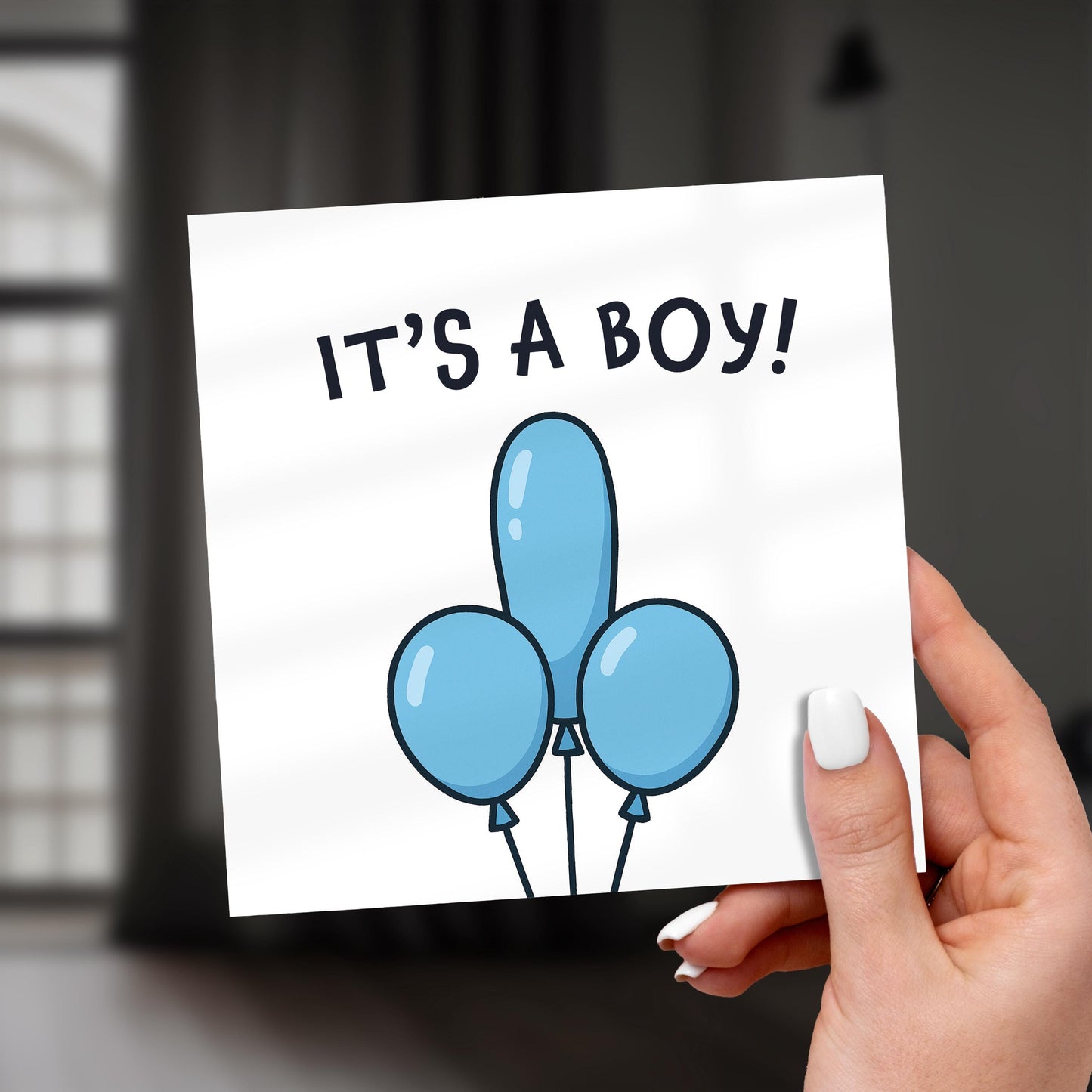 Funny New Baby Boy Card: Cheeky Congratulations, Rude Humor