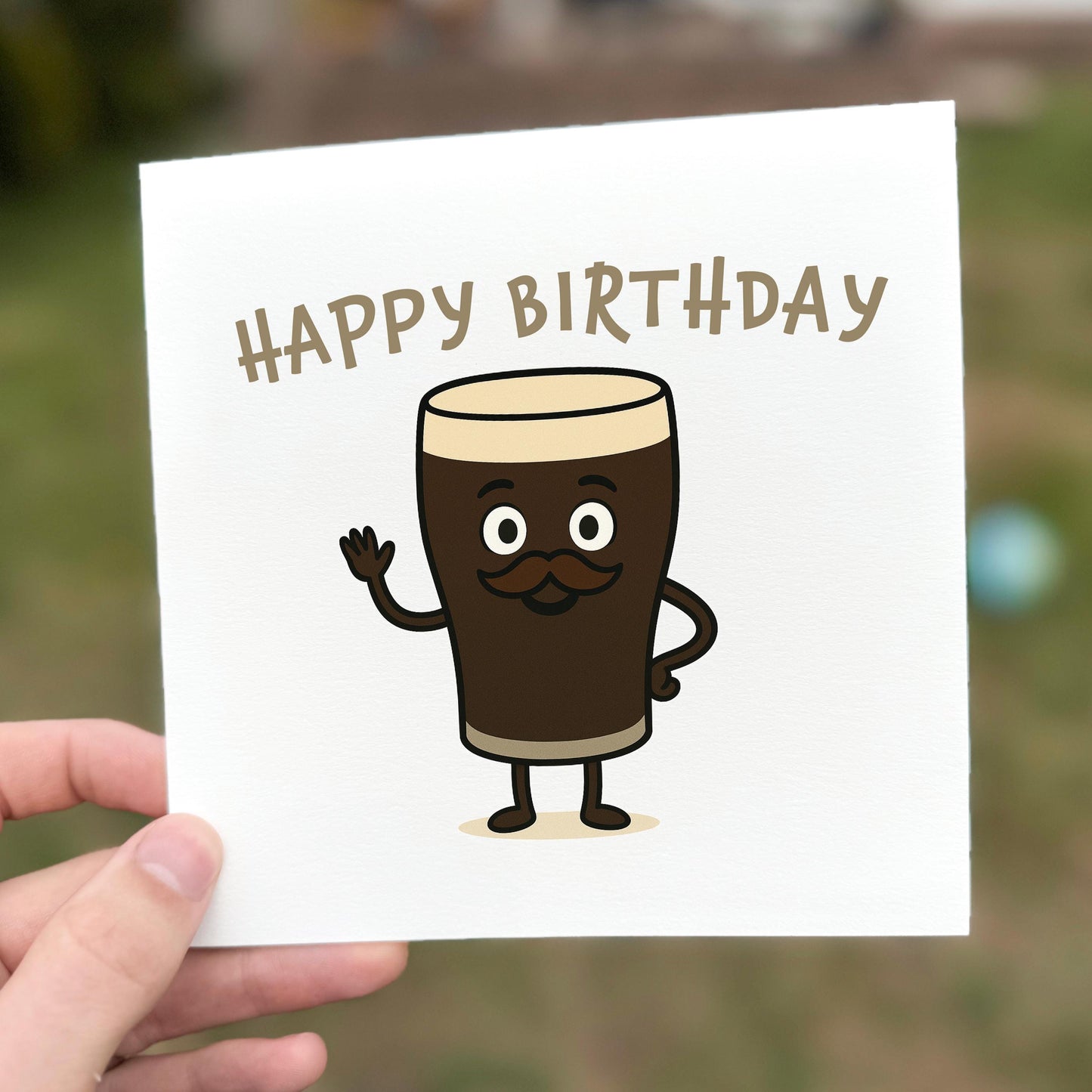Funny Guinness Birthday Card: Irish Beer Lover's Stout Greeting