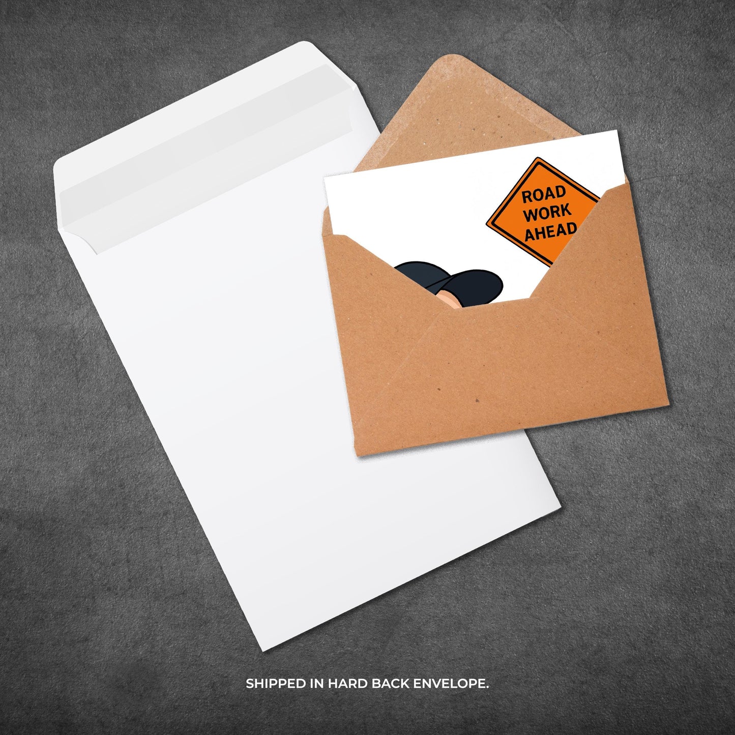 Funny 'Road Work Ahead' Birthday Card: Viral Meme Sarcastic Card