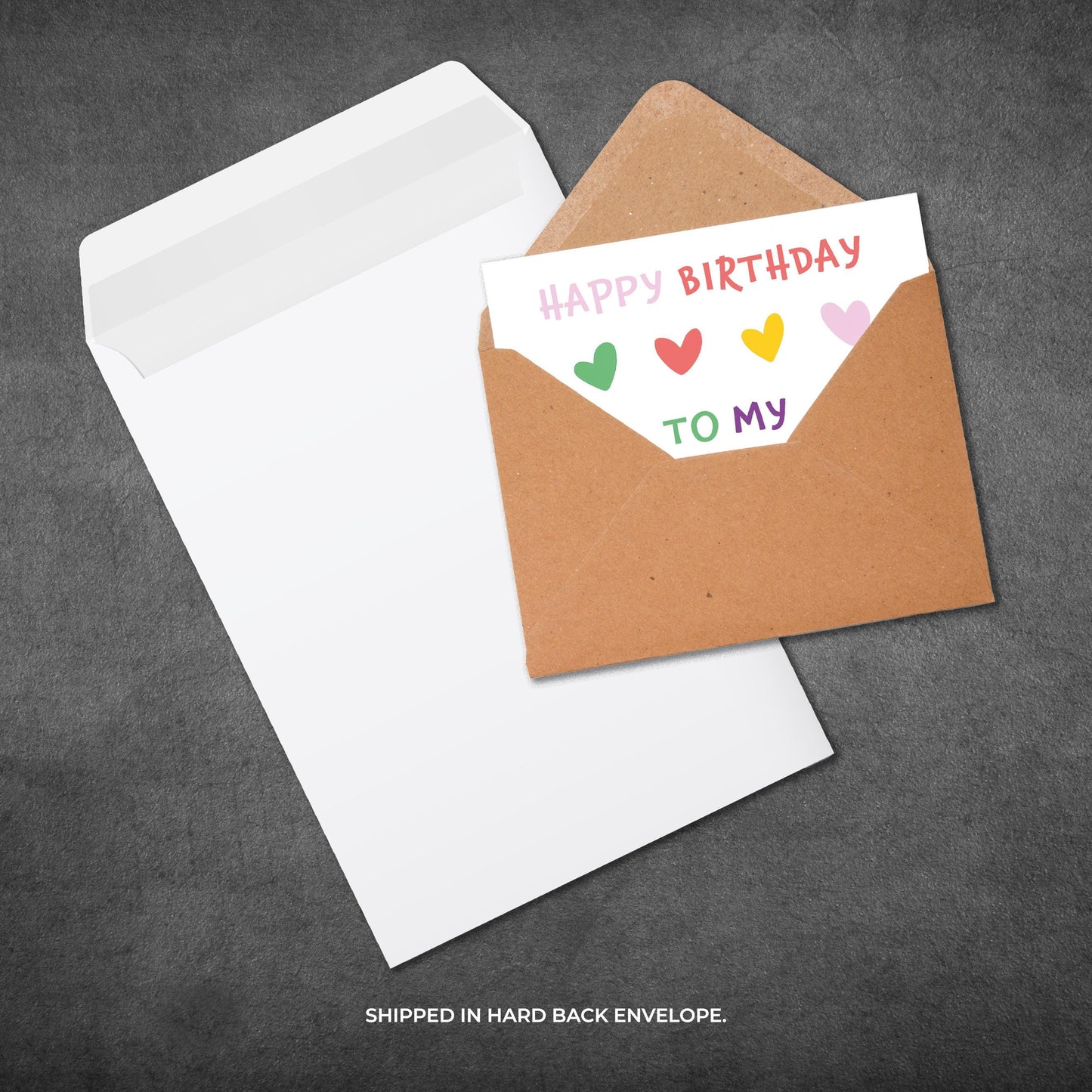 Best Pal Birthday Card, Happy Birthday Friend Card, Colourful Heart Card, Cute Birthday Card for Bestie, Friendship Birthday Card, Rainbow