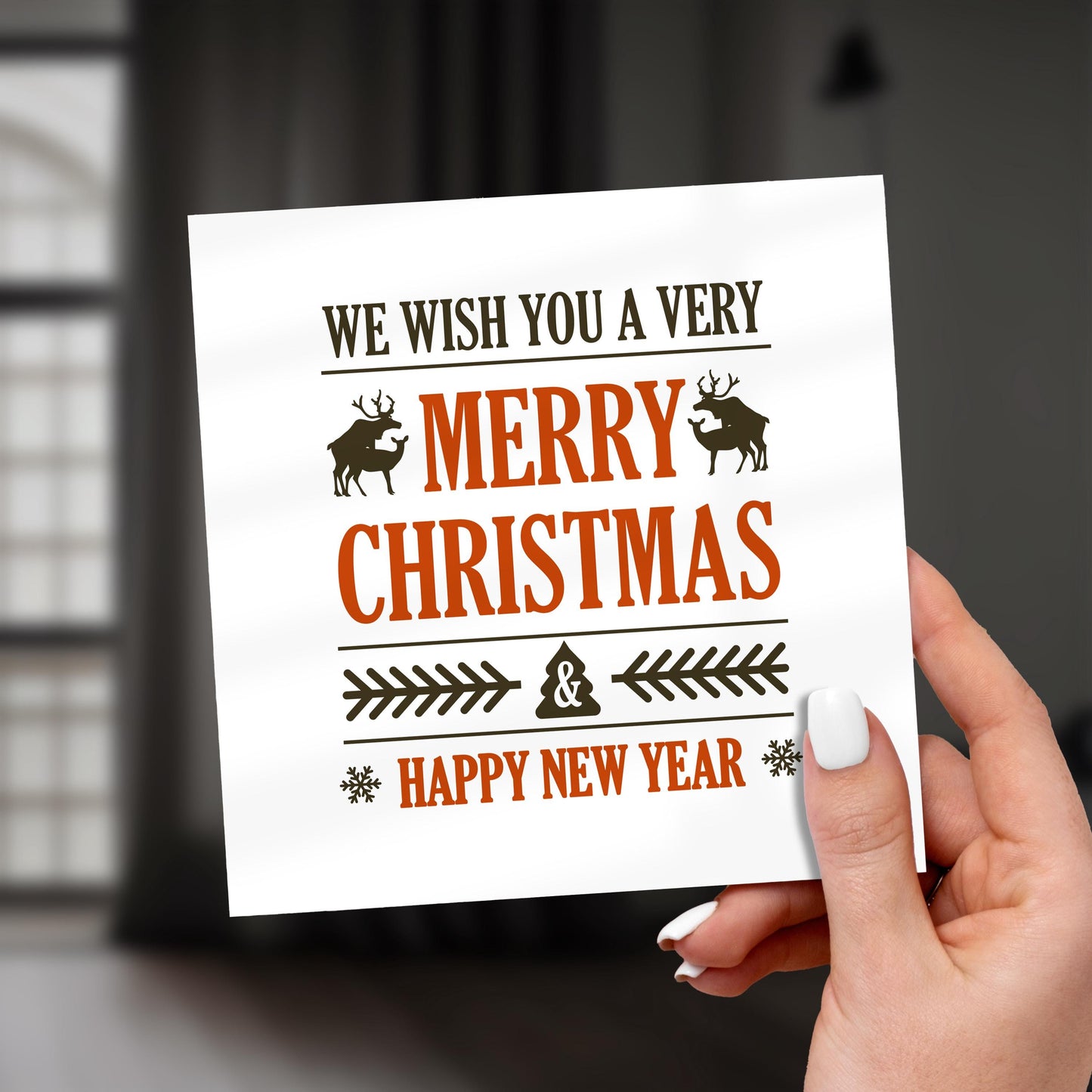 Funny Rude Christmas Card: Hidden Adult Joke, FSC-Certified