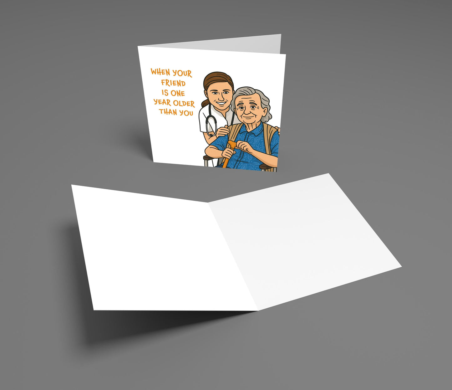 Funny Birthday Card for Friend: Sarcastic Banter, One Year Older