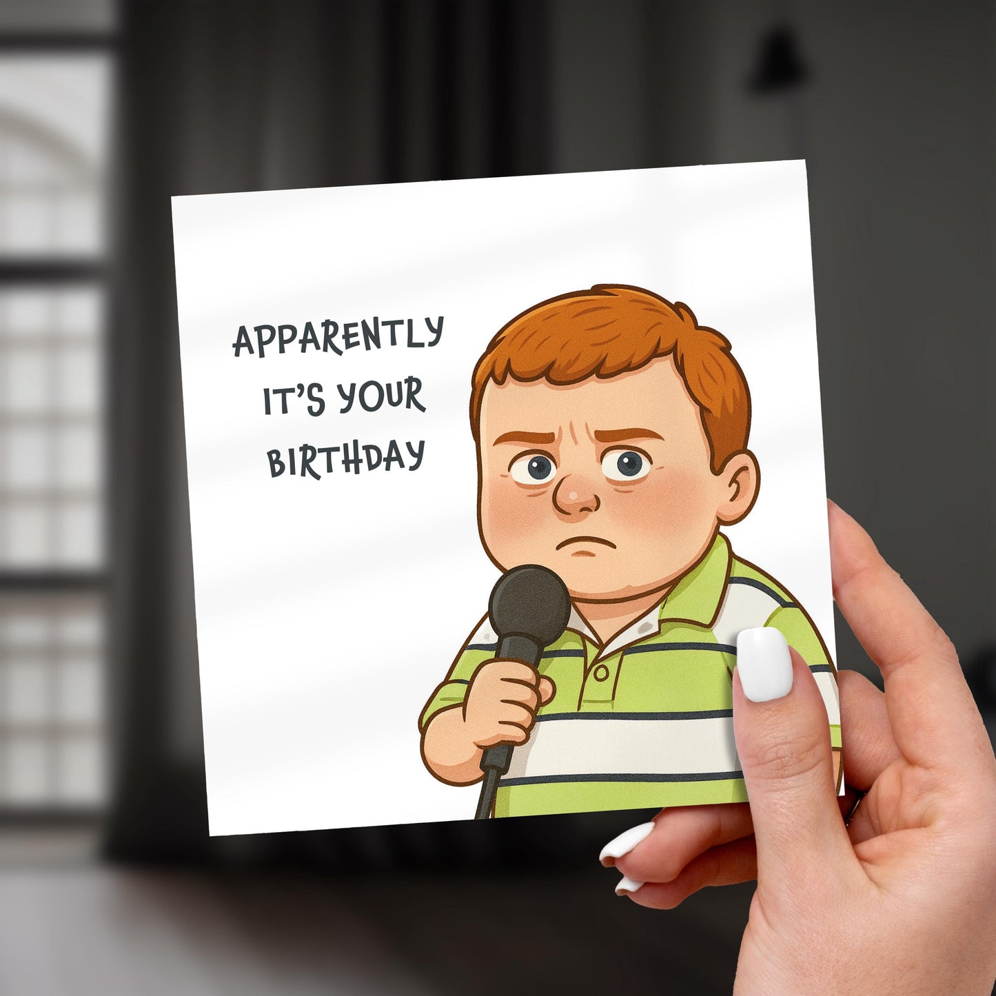 Funny Birthday Card: Apparently Kid Meme - Viral Interview Quote