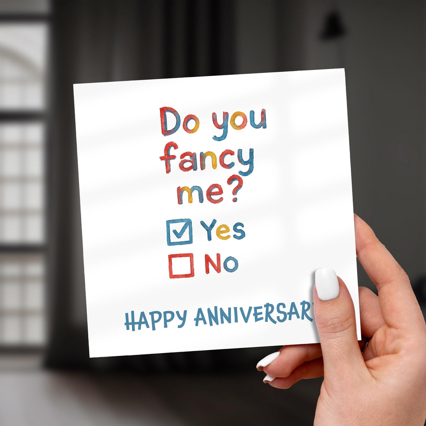Funny Anniversary Card: Playful Tick Box Design for Couples