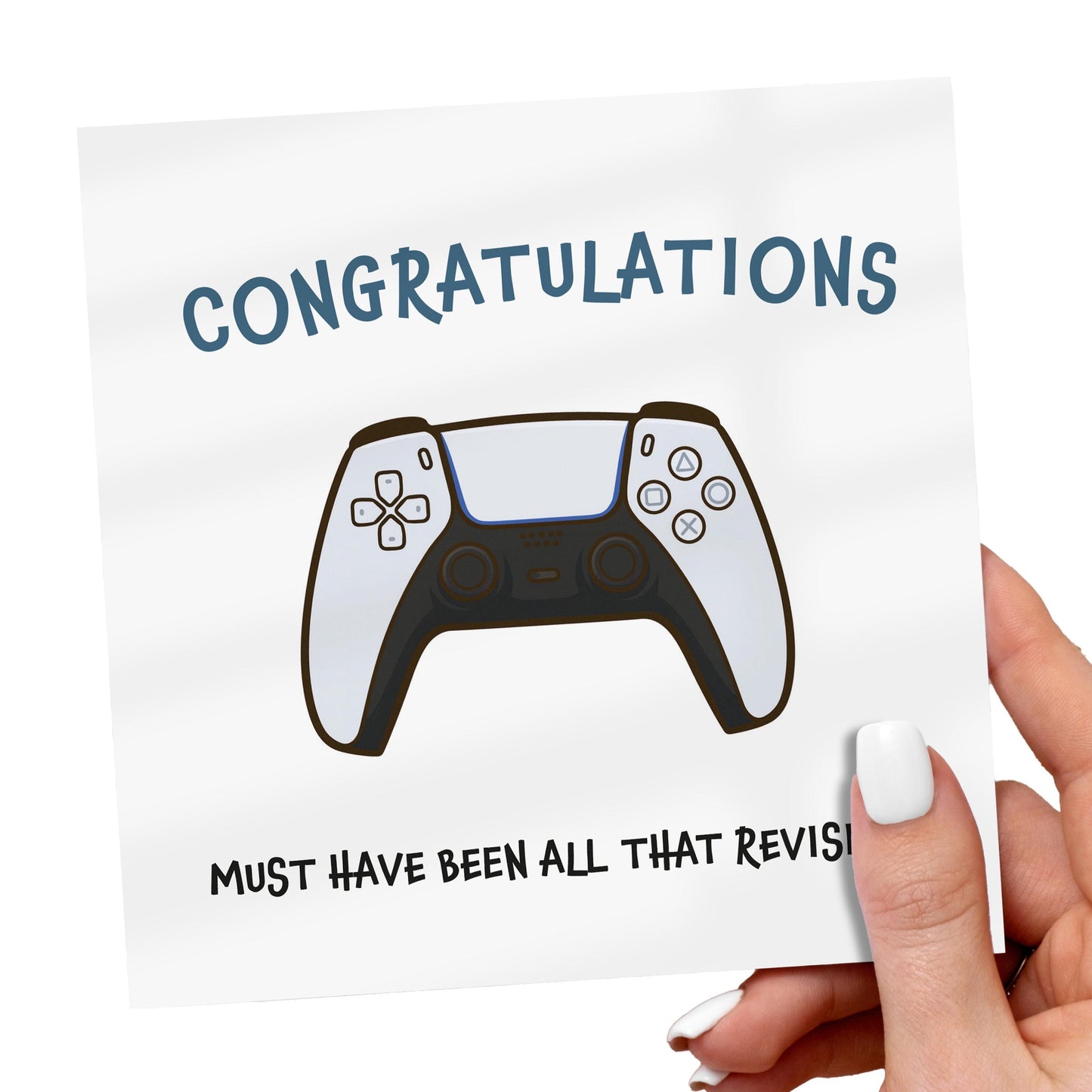 Funny Gamer Congratulations Card: GCSE, A-Level Exam Results