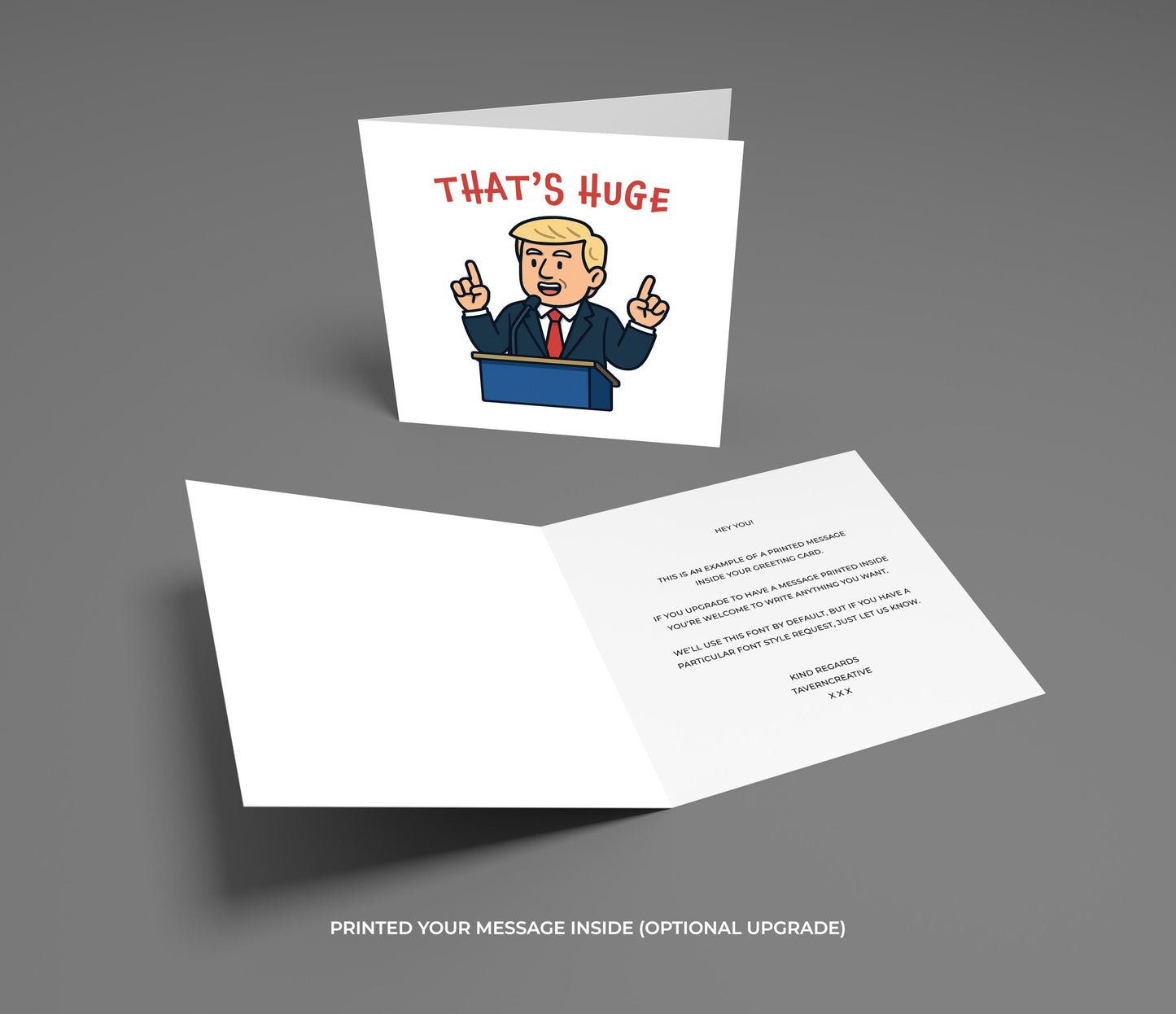 Funny Donald Trump Congratulations Card: New Job, Baby, Milestone