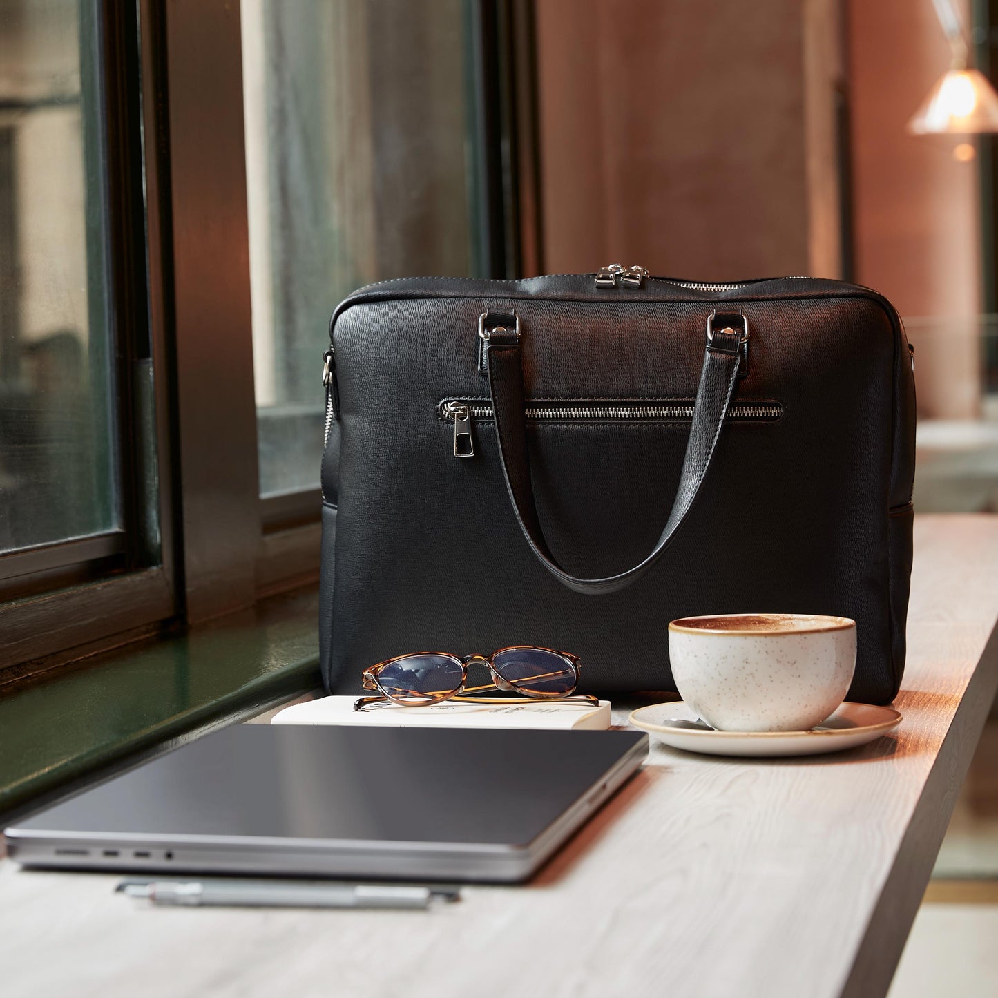 Tailored Luxe Briefcase, Personalised Men’s Work Bag, Luxury Gift for Him