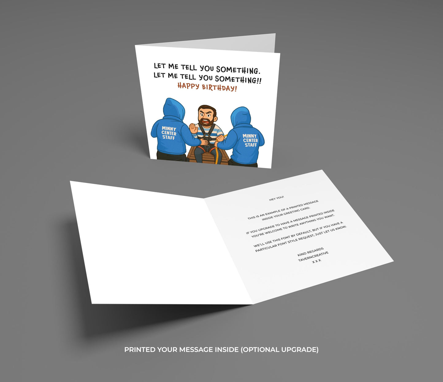 Funny Birthday Card: Let Me Tell You Something Meme - Bungee Jump Quote