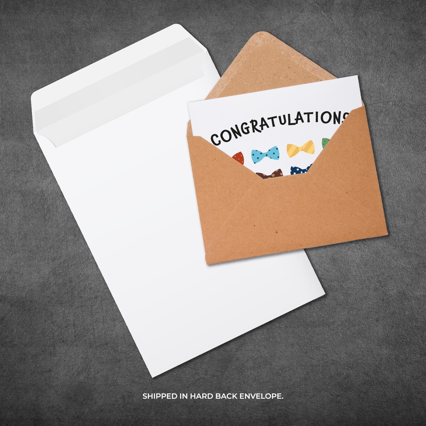 Personalized Mr and Mr Wedding Card: Rainbow Bow Ties, LGBTQ+ Celebration