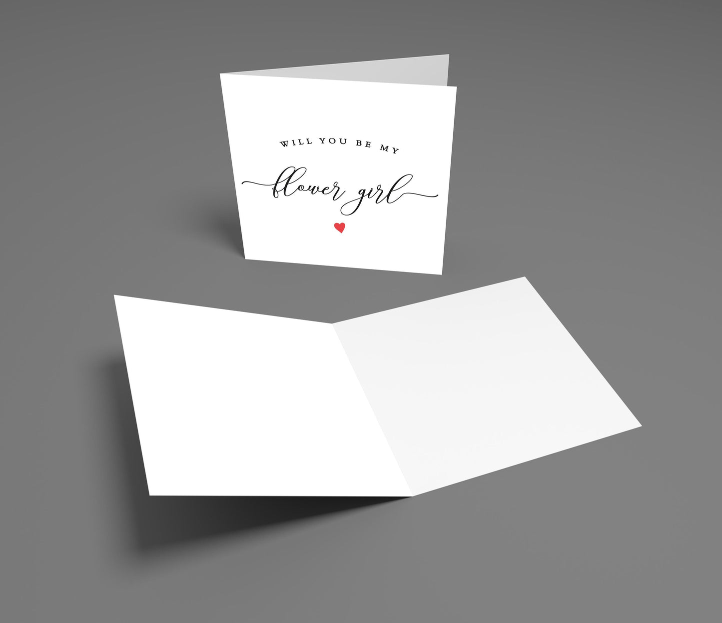 Flower Girl Proposal Card: Elegant Bridal Party Invite