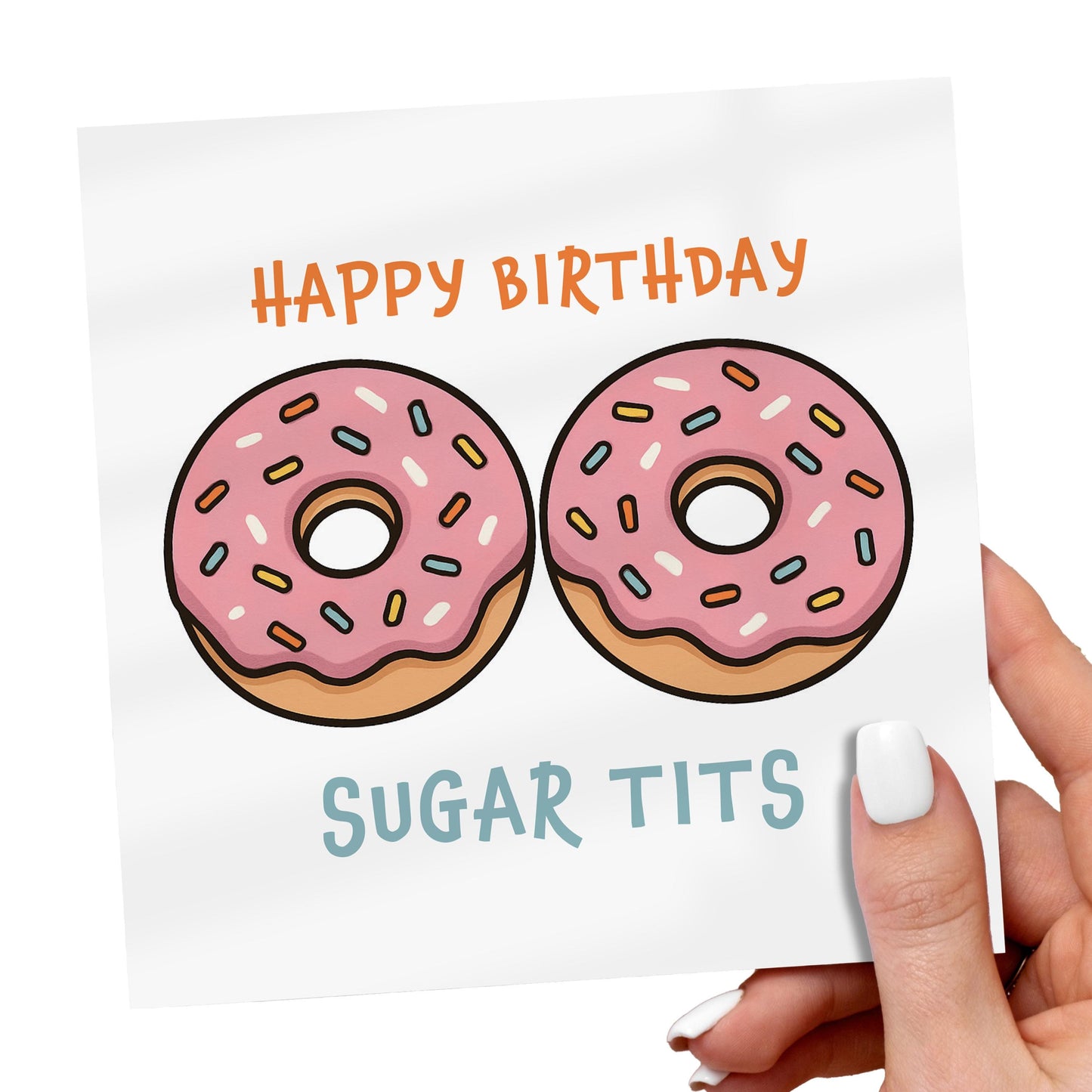 Funny Birthday Card for Her, Rude Birthday Card, Cheeky Card, Sugar Tits Card, Meme Card, Funny Friend Birthday Card