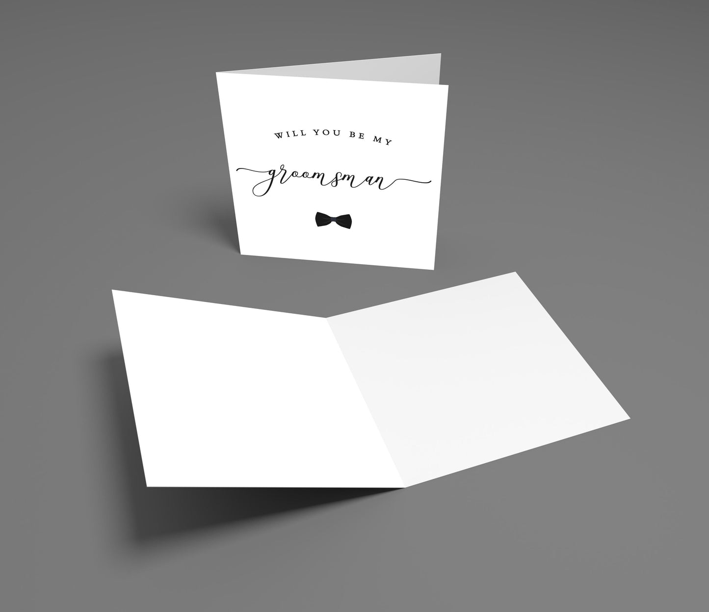 Groomsman Proposal Card: Bow Tie Wedding Party Card