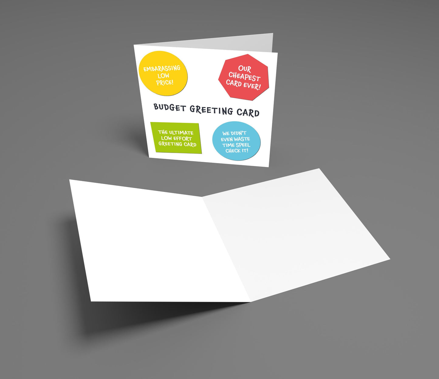 Funny Parody Birthday Card: Low Effort Joke Greeting