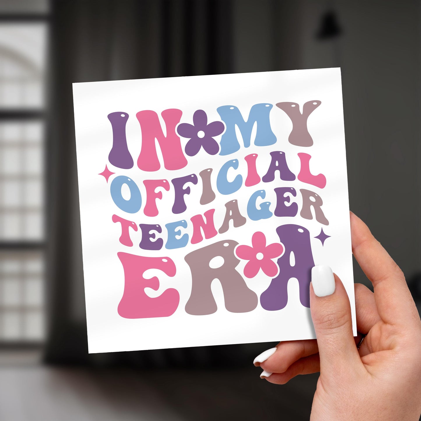 13th Birthday Card: Retro Teenager Era Milestone