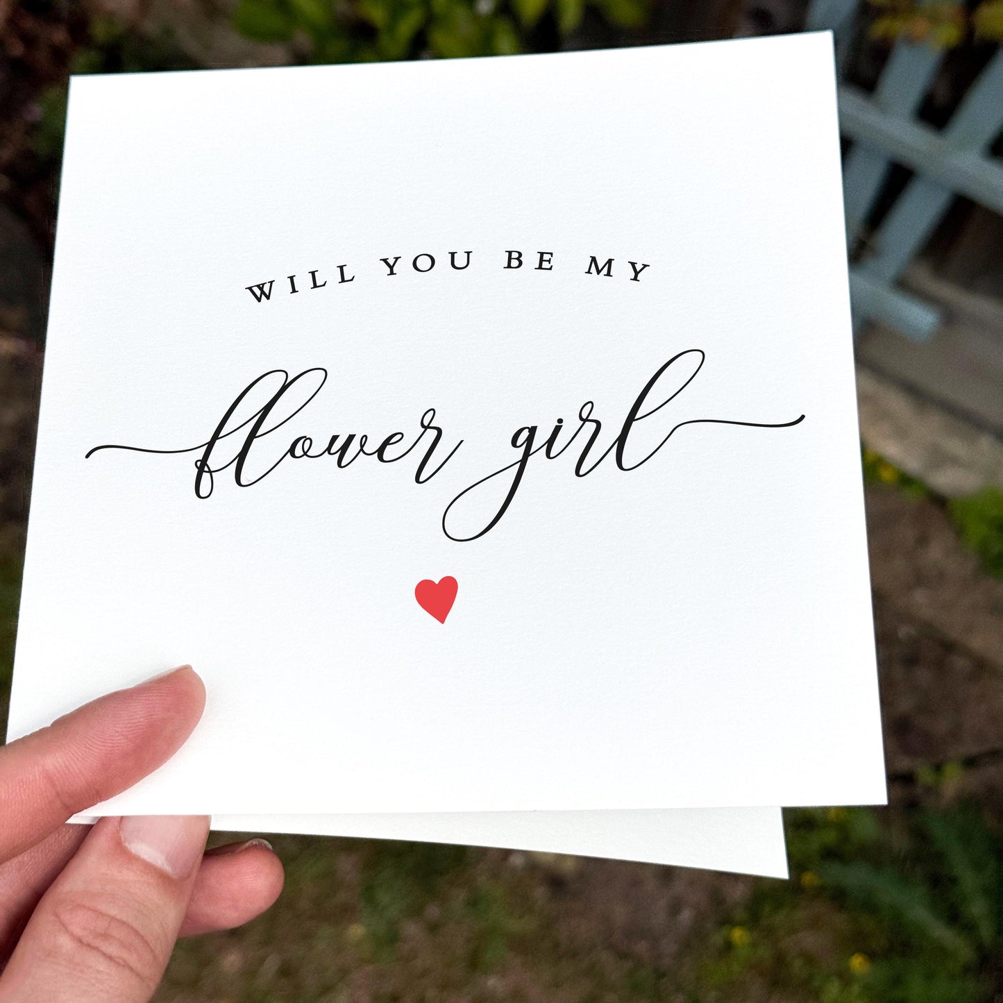 Flower Girl Proposal Card: Elegant Bridal Party Invite