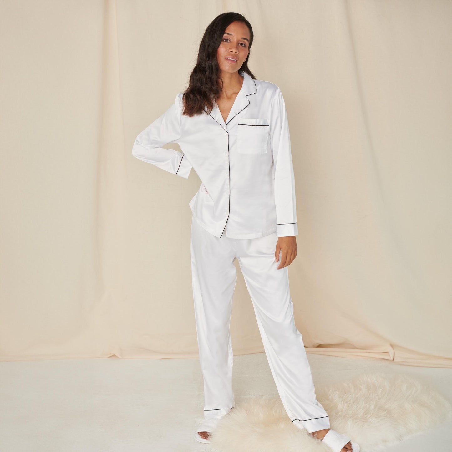 Personalised Satin Pyjama Set, Luxury Gift for Wife or Girlfriend, Valentine’s or Birthday PJs