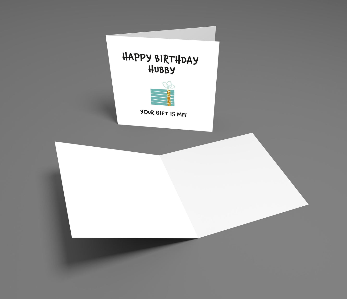 Funny Birthday Card for Husband: Cheeky Gift Design, FSC Card