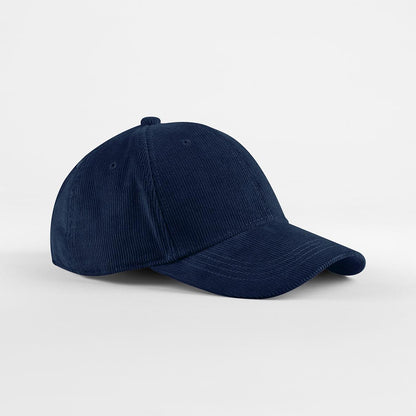 Navy blue cap on a light gray background