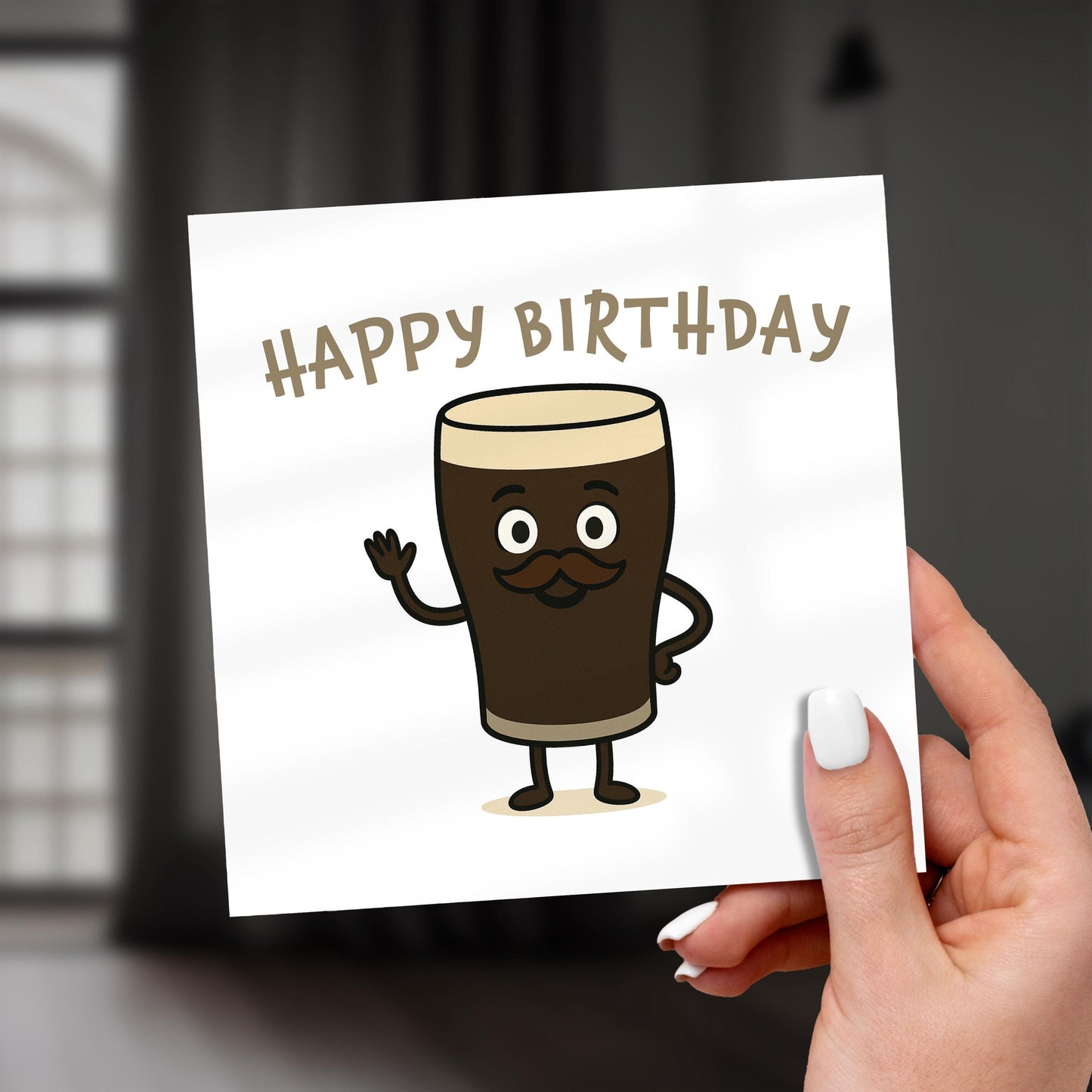 Funny Guinness Birthday Card: Irish Beer Lover's Stout Greeting