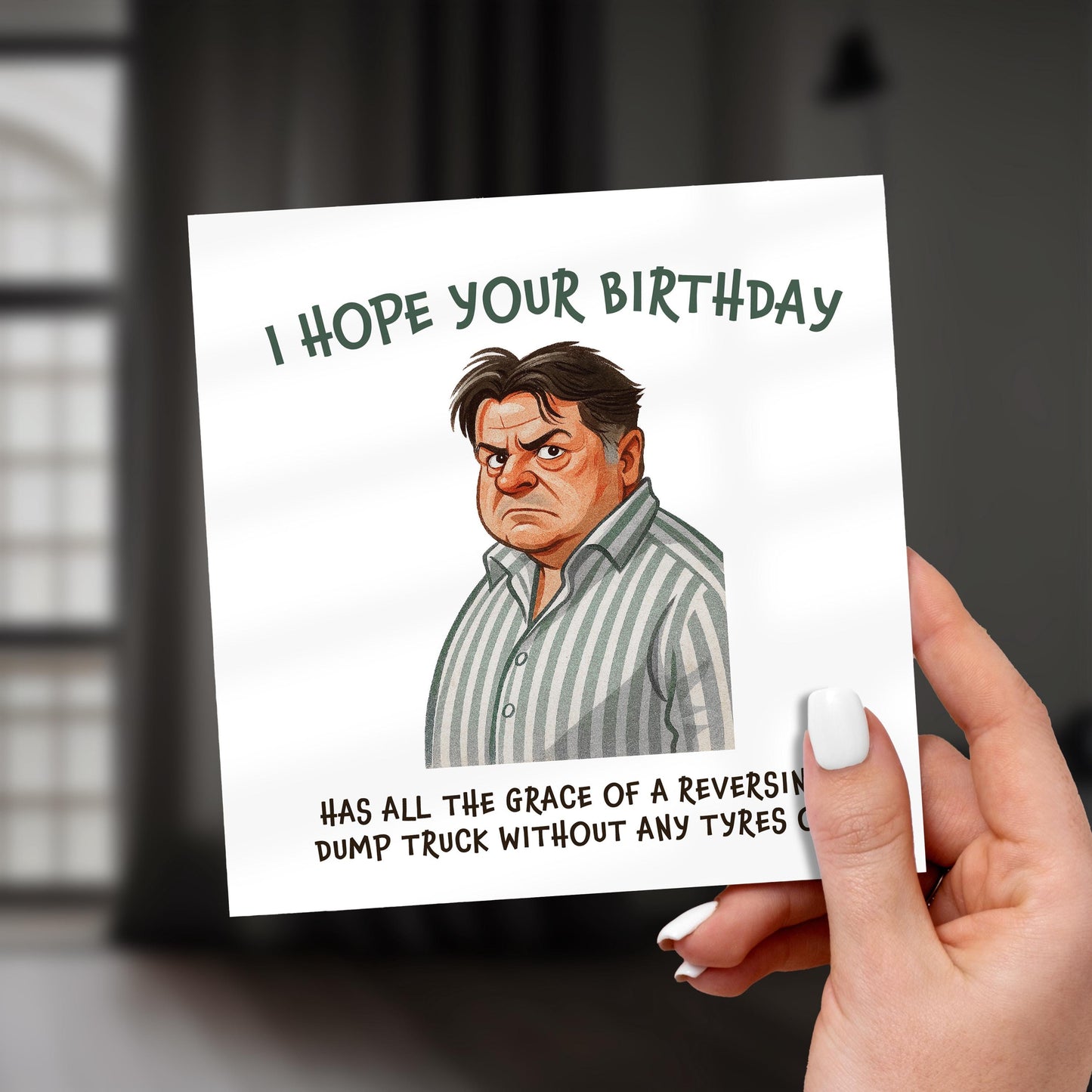 Funny Come Dine With Me Birthday Card: British Meme Card