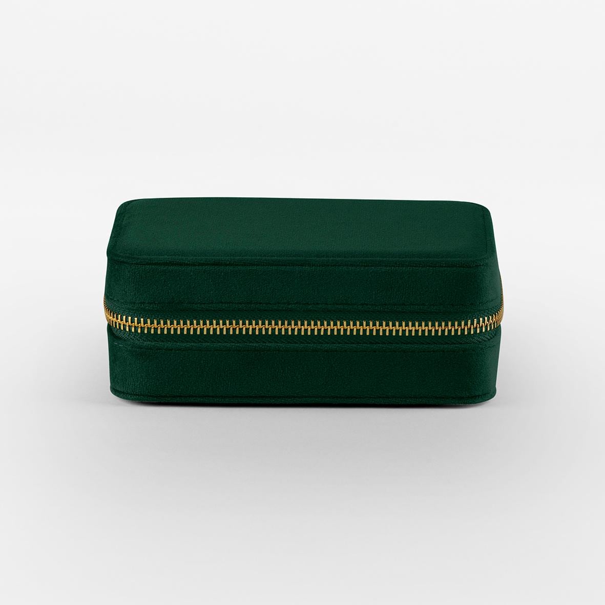 Velvet Travel Jewellery Box, Personalised Jewellery Case, Luxury Gift for Her