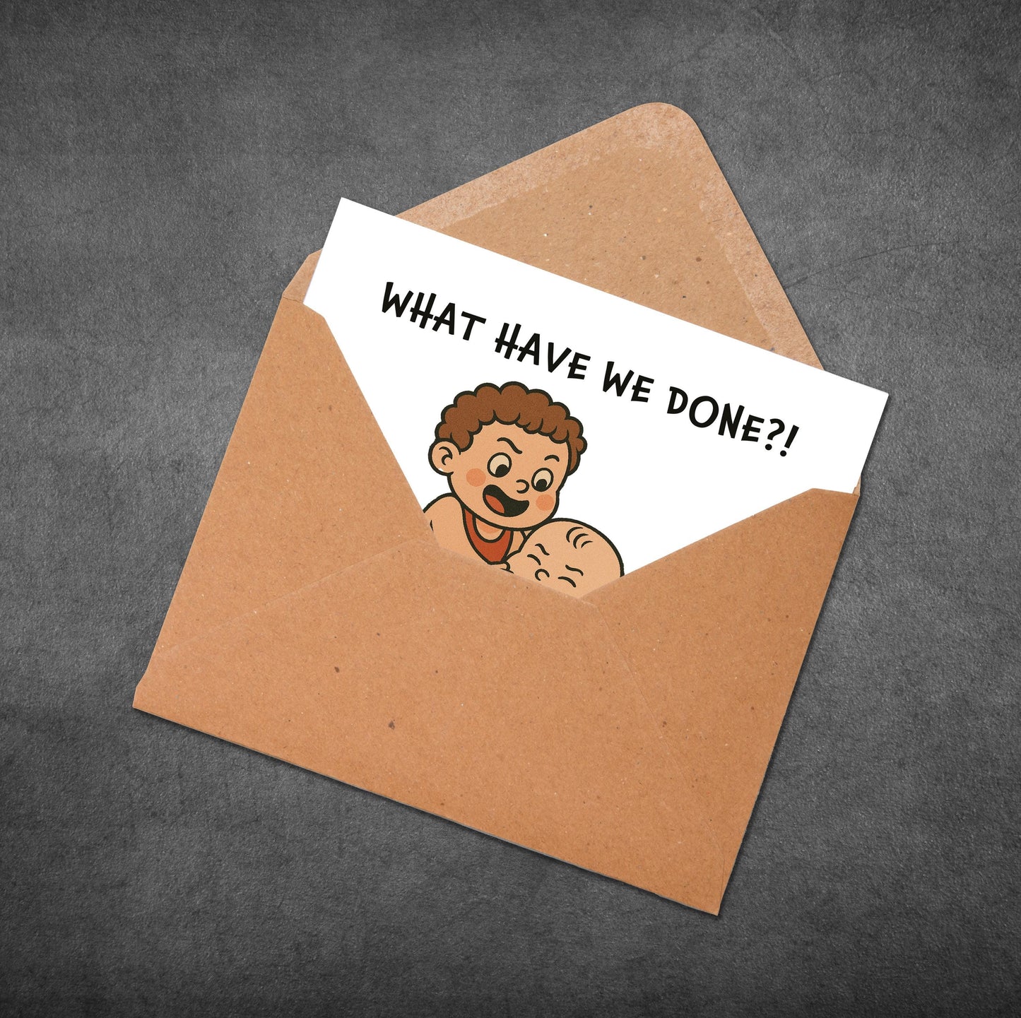 Funny Anniversary Card for Parents: Baby Chaos - Sassy New Parent Humor