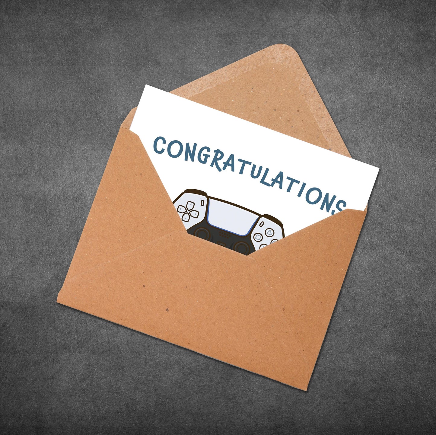 Funny Gamer Congratulations Card: GCSE, A-Level Exam Results