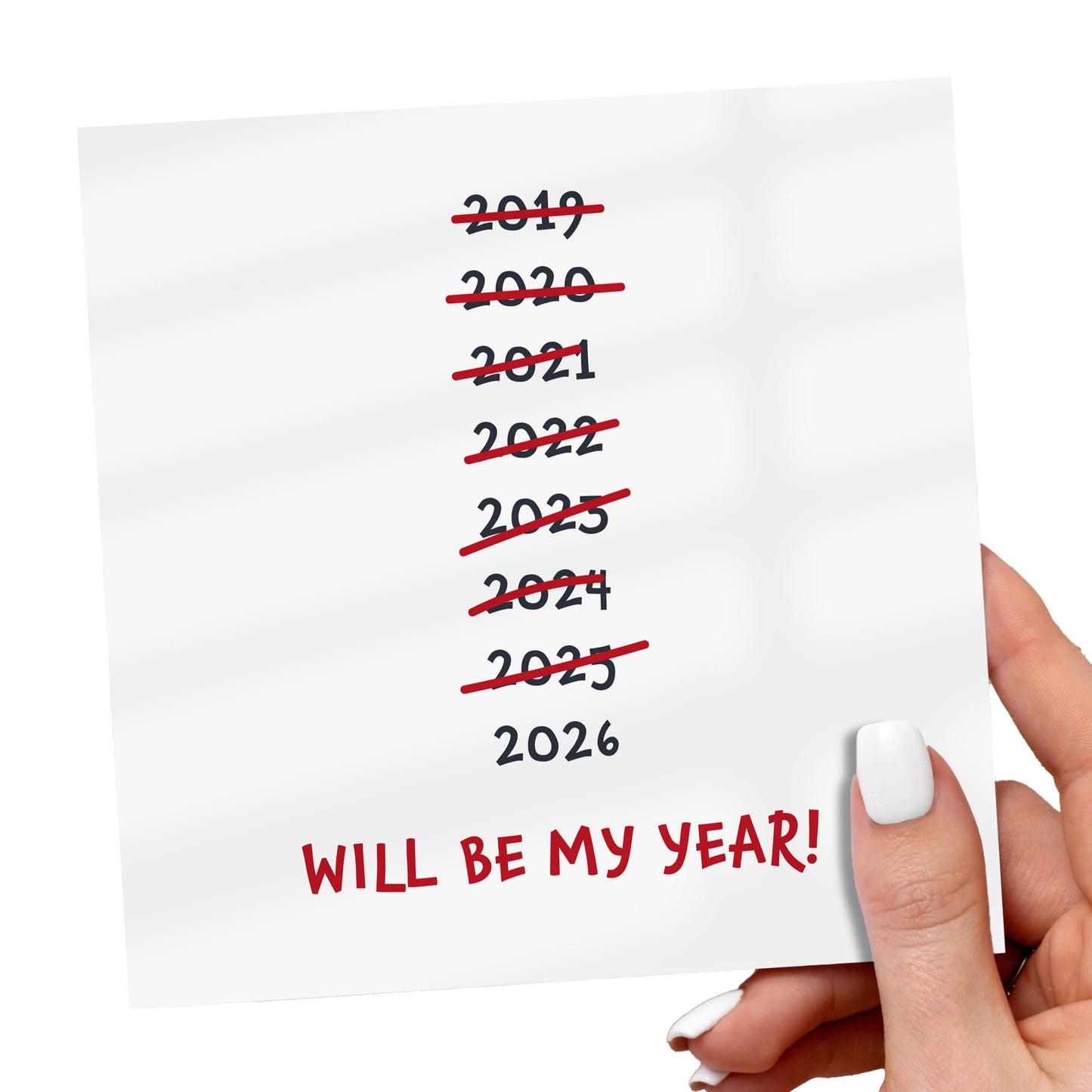 Funny 'Will Be My Year' 2026 New Year Card