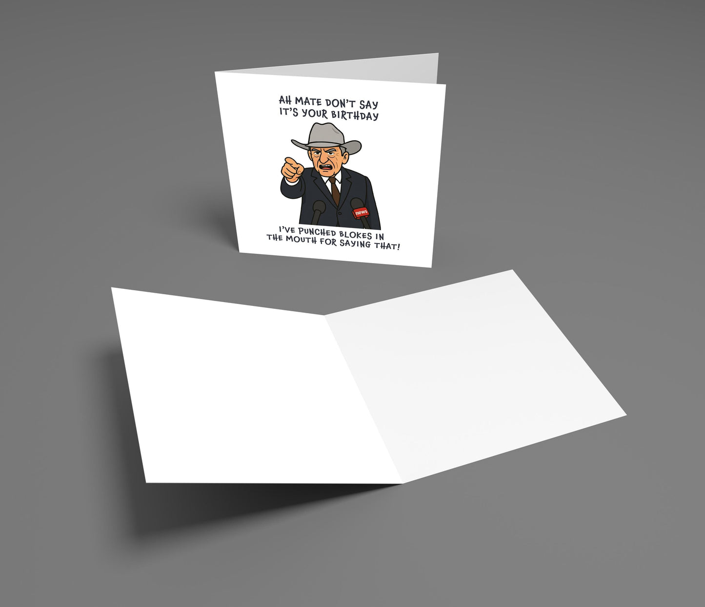 Funny Bob Katter Birthday Card: Aussie Meme Greeting
