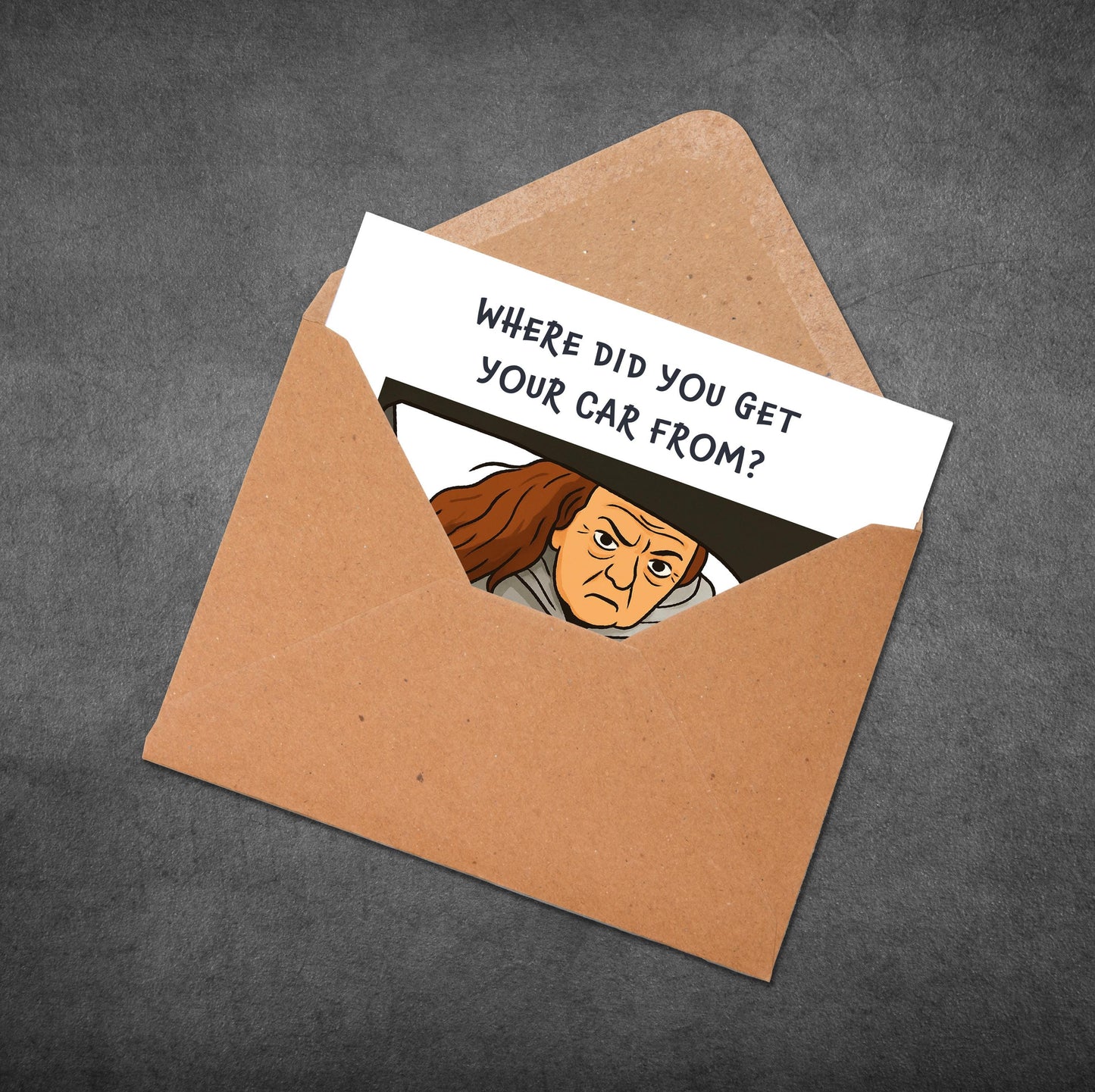 Funny Meme Card: Where Did You Get Your Car From? - Viral Quote